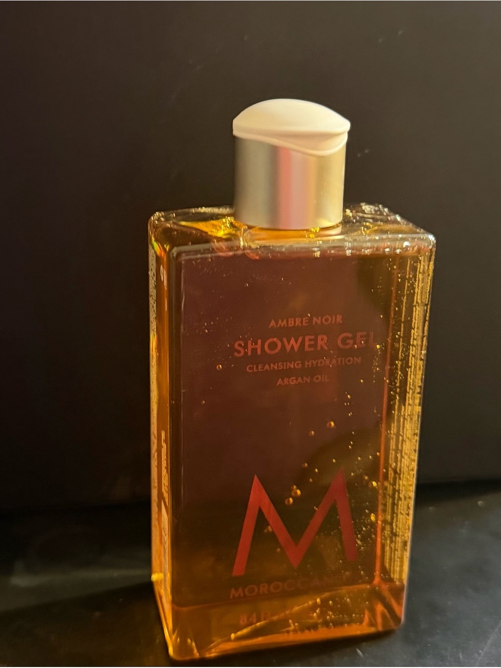 Moroccanoil Ambre Noir Shower Gel — Amber/Gold Bottle
